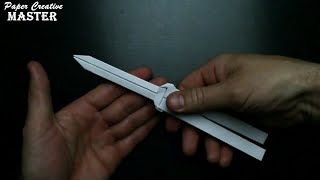 How to make a butterfly knife out of paper