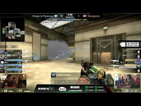 $90,000 CS:GO Tournament: NiP vs. Manajuma at ESEA LAN 16 (Map 2 de_cache)