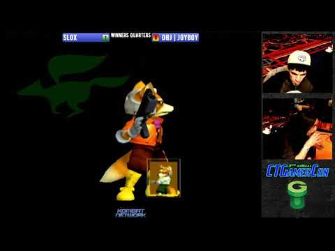 CT GamerCon 3 SSBM - Slox (Default Fox) vs. Joyboy (Red Fox) - Melee WQF