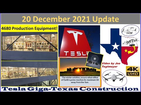 Tesla Gigafactory Texas 20 December 2021 Cyber Truck & Model Y Factory Construction Update (07:45AM)