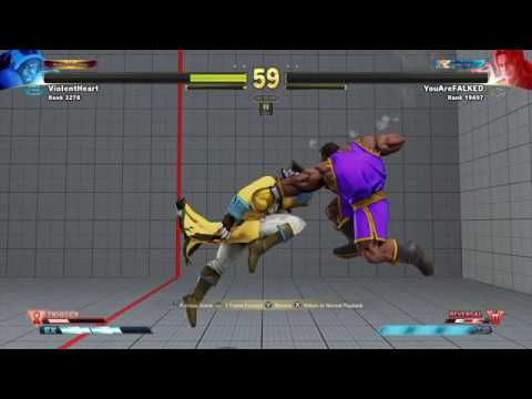 SF5 AE - Vega's Legendary CA Against Balrog's Legendary Slap :D Ontes VS. ViolentHeart