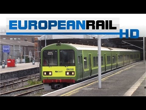 Iarnród Éireann Irish Rail Commuter 29000 DMU arrives & DART 8500 EMU departs Dublin Connolly