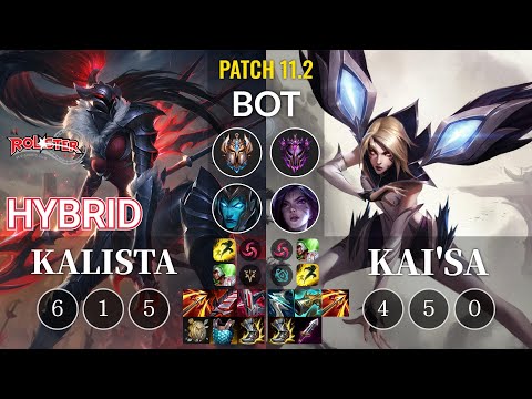 KT HyBriD Kalista vs Kai'Sa Bot - KR Patch 11.2