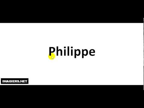 How To Pronounce French Family Name # Philippe