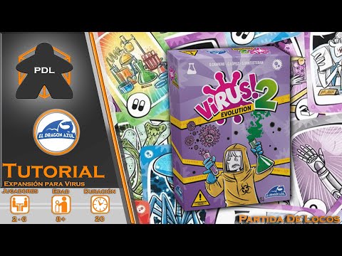 Virus! 2 Evolución la expansión para Virus! | Tutorial | El Dragón Azul | Tranjis Games | PDL |