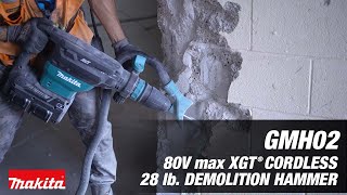 Makita 80V max (40V max X2) XGT® Brushless 28 lb. AVT® Demolition Hammer (GMH02) - Thumbnail