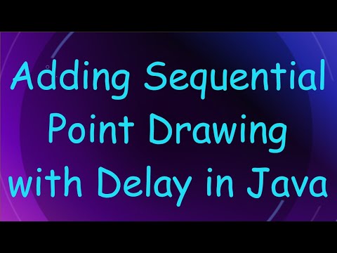 Adding Sequential Point Drawing With Delay In Java