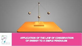 APPLICATION OF THE LAW OF CONSERVATION OF ENERGY TO A SIMPLE PENDULUM