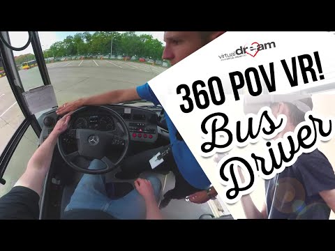 Virtual Dream - Bus Driver day in POV VR 360 Video!