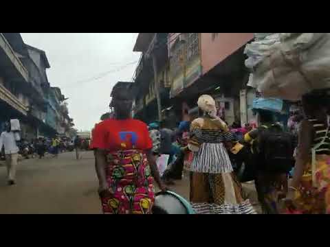 A new look at Abacha Street Freetown.  Sierra Leone.