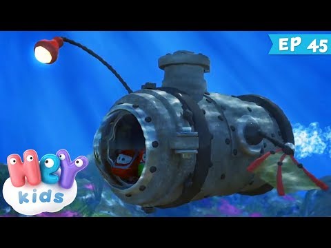 Trenulețele 🚂 Aventuri în adâncuri - Desene animate cu submarine (ep. 45) | HeyKids