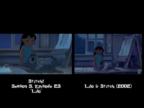 Stitch! (Anime Series) episode: 'Lilo' Scene Comparison