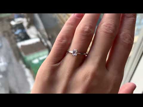 0.5 ct Emerald Cut Diamond Ring - Style #2924 - PIERRE