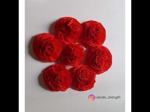 How to make crap paper flower 🌼 | By Muneeba Kamal