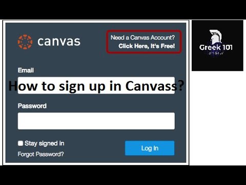 Greek101 - Canvas Sign Up Tutorial /CPULMS