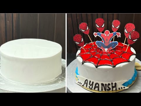 Ultimate Spider Man Cake Tutorial: Step-by-Step Decorating Guide | spider man cake design | kids cak