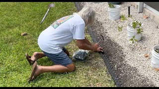 How to fix lawn edging that has pulled out