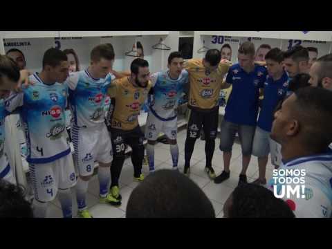 Bastidores da partida do Foz Cataratas Futsal contra Pato Futsal paranaense 2017