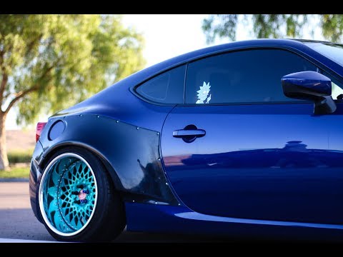 Widebody Rocket Bunny REAR Fender Install on my FRS!!