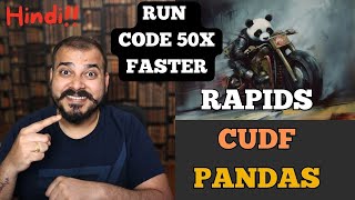 Run Pandas Library 50x Time Faster on Google Colab Using Rapids cuDF - Krish Naik Hindi