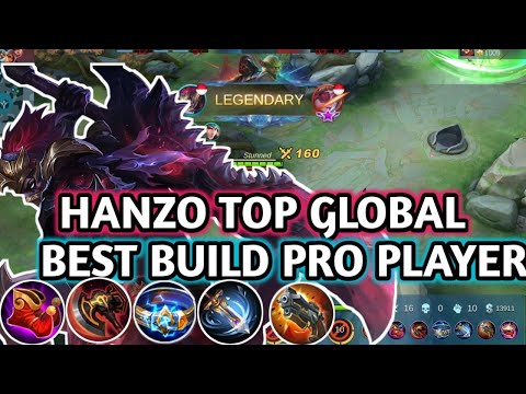 MANIAC! Hanzo Perfect Gameplay [ Top 1 Global Hanzo Best Build 2021] - Mobile Legends