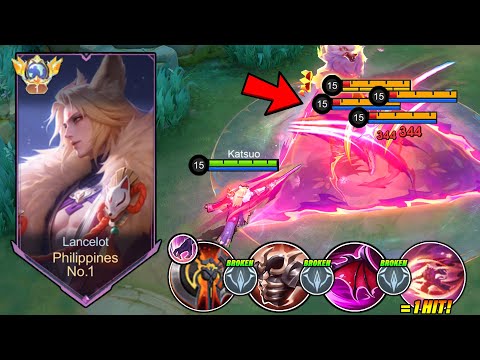 LANCELOT PERFECT BROKEN BUILD & EMBLEM TO DOMINATE IN SOLO MLBB RISING FINALS! 💀 (Must try!)- MLBB