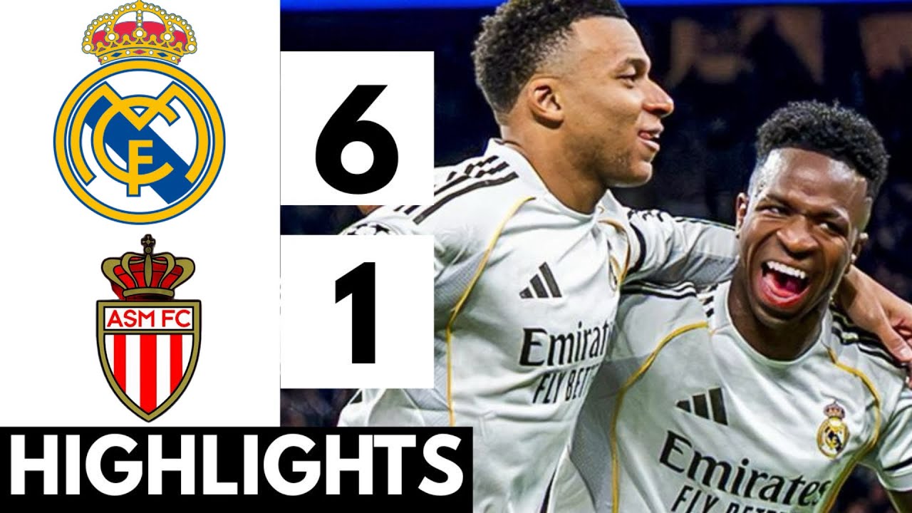 Goals & Highlights: Real Madrid vs Monaco Season 2025/2026