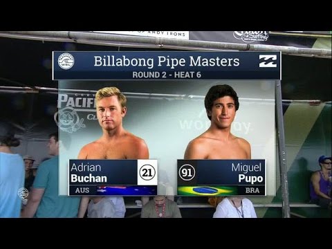 Adrian Buchan vs Miguel Pupo - Round Two, Heat 6 - 2015 Billabong Pipe Masters