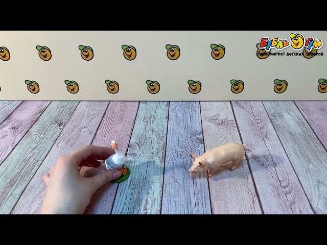 Набор фигурок Lanson Toys Животные фермы и фермер 2шт в ассортименте - видео