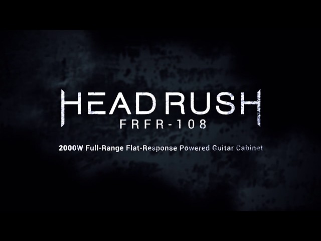 Video teaser for HeadRush FRFR-108  | 2000 WATT Full Range-Flat Response Powered Guitar Cabinet