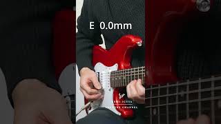 This guy lowered the string height on his guitar way too low.