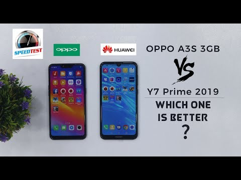 Huawei Y7 Prime 2019 vs Oppo A3s 3GB Comparison | Which one is better? Video