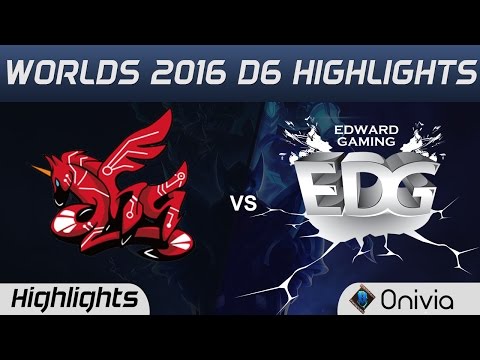 AHQ vs EDG Highlights Worlds 2016 D6 AHQ Esports vs Edward Gaming