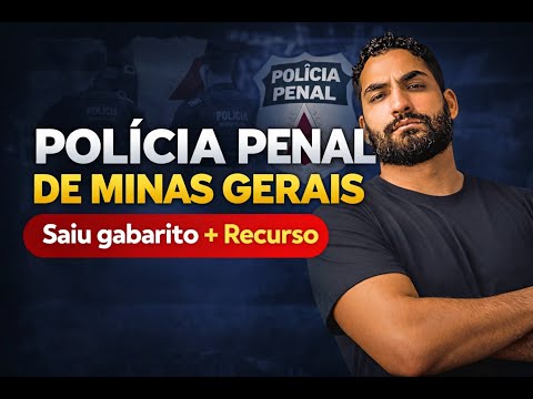 ⭐ Minas Gerais Penitentiary Police - Answer Key Released! Tips for Appeals - Gilmar Junior 🚨