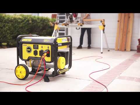 Champion 3650-Watt Portable Generator with Wheel Kit (Model 201070)