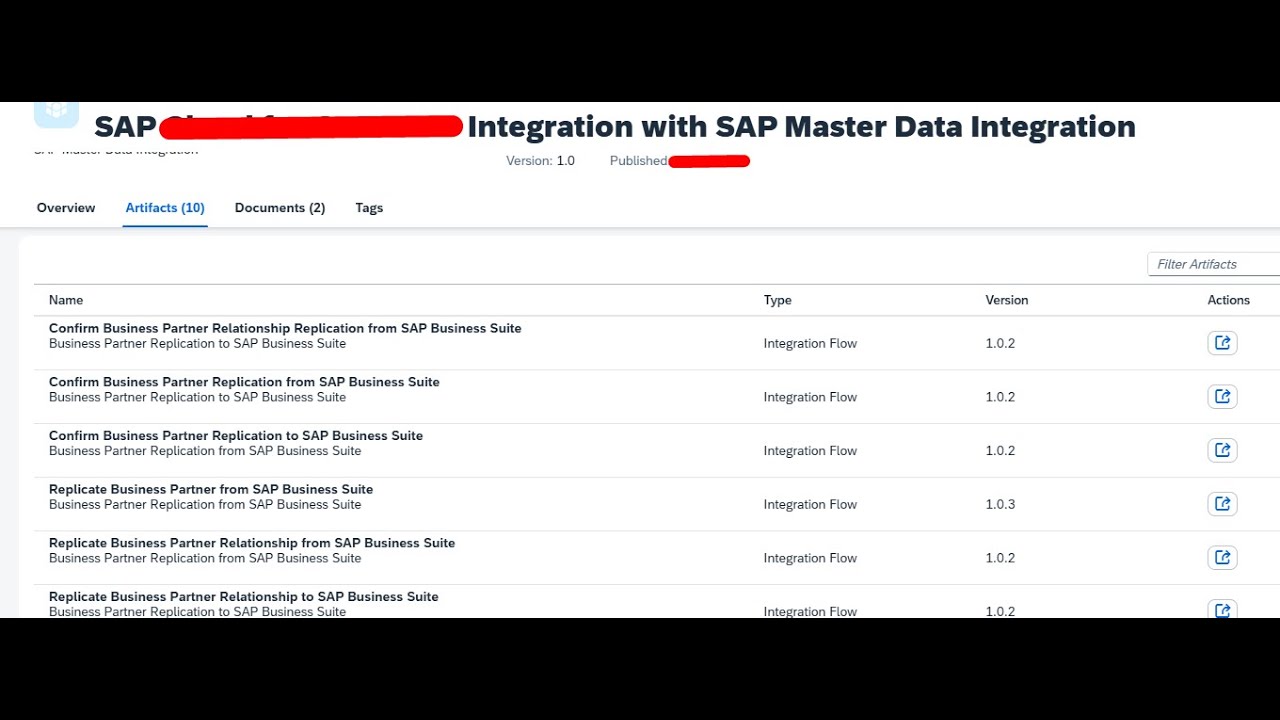 SAP to SAP master data Integration few templates