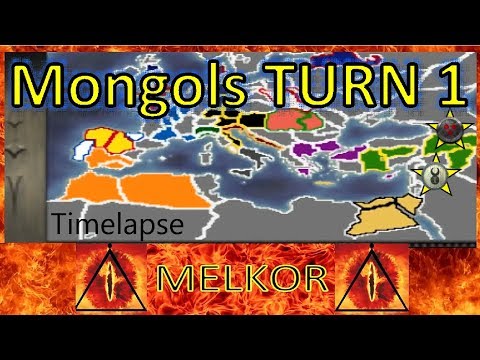 Medieval 2 TW TimeLapse: Mongols TURN 1 (A.I. Only)
