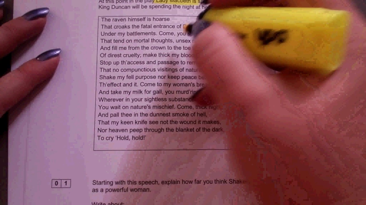 GCSE English literature paper 1: Macbeth walk through