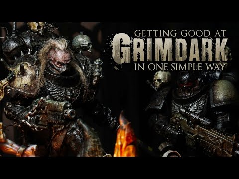 Want to improve at Grimdark Miniature Painting? STOP Overusing Grimdark Effects