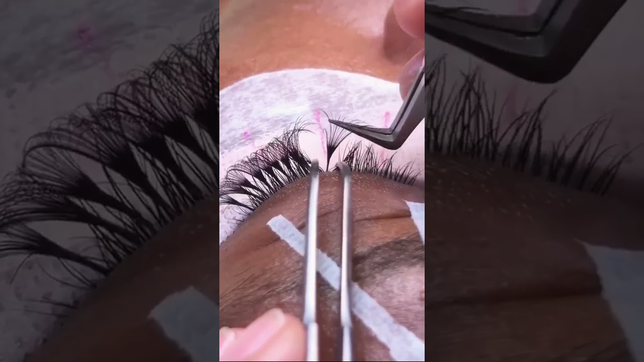 How to do mega volume eyelash extensions?Russian Hybrid Volume Lashes Silk Soft Faux Mink Eyelash