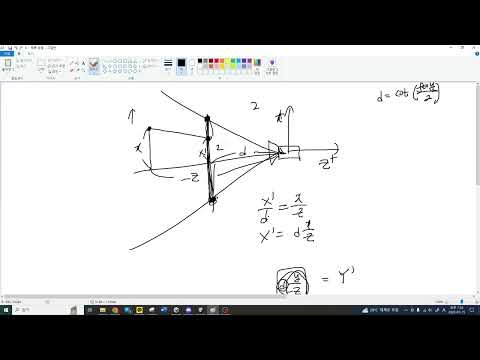 투영 행렬에서 X', Y' 구하기 (투영 행렬 유도하기 4편)