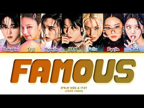 [AI COVER] How Would STRAY KIDS X ITZY Sing "FAMOUS" By Allday Project | Color Coded Lyrics
