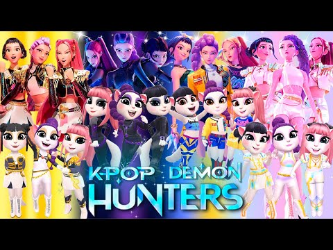 😈🎵 My Talking Angela 2 | K -POP DEMON HUNTERS | New Cosplay  Makeover🔥✨