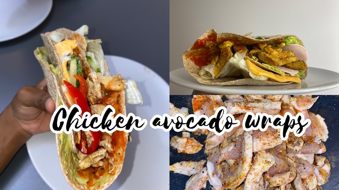 The BEST Chicken Avocado wrap recipe | Vollkorn Tortilla Wraps.| 5mins preparation time !!!