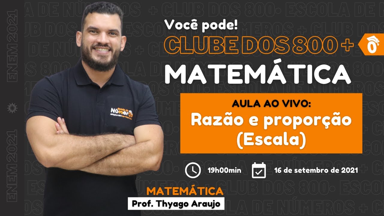 Razão e Proporção (ESCALA) | Clube dos 800 + ENEM