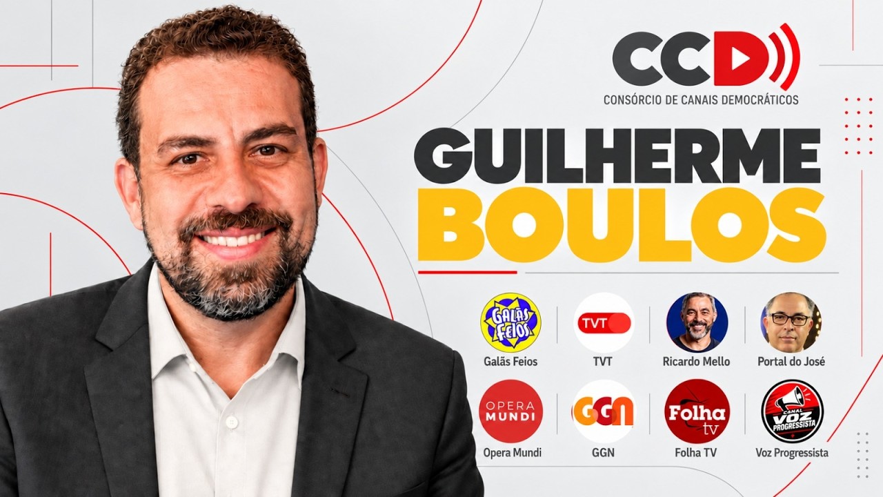 Entrevista de Guilherme Boulos ao Consórcio de Canais Democráticos