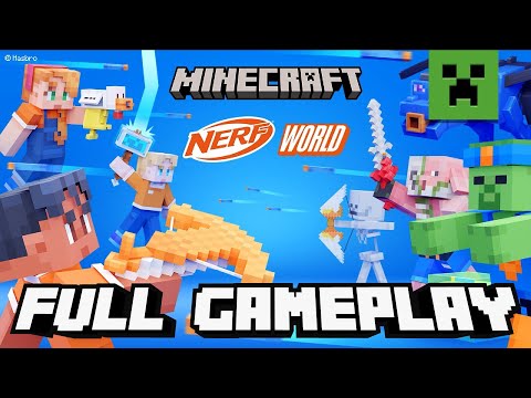 Minecraft x NERF Full Gameplay Walktrough | FREE Minecraft Marketplace Map (PC, PS4, Mobile)
