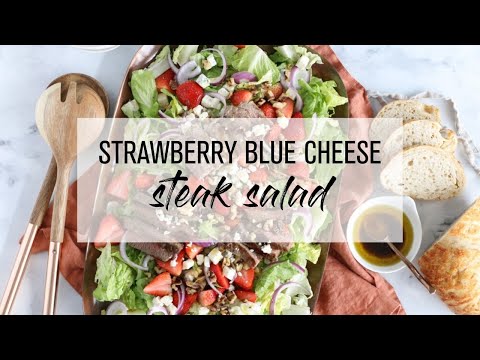 Strawberry Blue Cheese Steak Salad