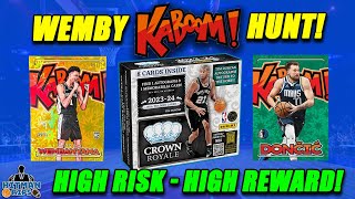 THE WEMBY KABOOM HUNT STARTS NOW! 2023-24 Crown Royale Basketball Hobby Box