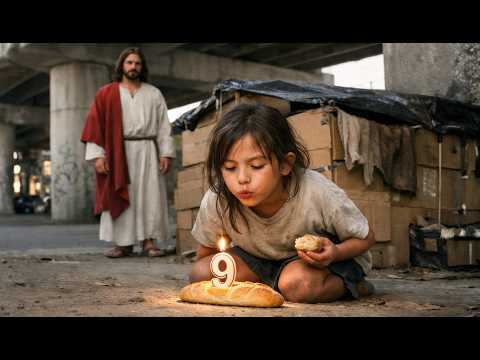 LA NIÑA SOPLÓ LAS VELAS SOLA... HASTA QUE JESÚS SE ACERCÓ A ELLA
